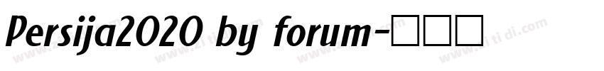 Persija2020 by forum字体转换